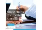 Get Single Status Certificate Apostille