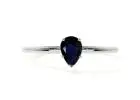 Purchase Four Prong Blue Sapphire Solitaire Ring (0.50cts.)