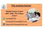NMIMS Unique Project BBA , MBA : The Unique Solver- +91-8130817702