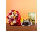 Send Flowers and Cakes For Fathers Day Online By OyeGifts