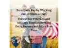 Attention Veterans and Military Families - Unlock Financial Freedom With Recurring Daily Pay