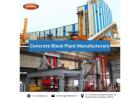 Concrete Block Plant Manufacturers