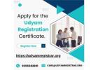 Apply for the Udyam Registration Certificate. 