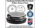 Landscape Architect Slim Pre-Inked Rubber Stamp of Seal