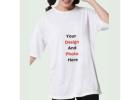 Custom Oversized T-shirt For Women at wooshanta