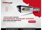 Pick this finely desinged Akrapovic exhaust system for your motorcycle!