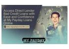 Simple and Straightforward Direct Lender Bad Credit Loans