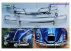 Volkswagen Beetle USA style bumper (1955-1972) by stainless steel 