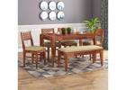 Elegant and Durable Sheesham Wood Dining Table by Sonaarts for Your Home