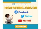 Get paid to use social media (Face, Twitter and YouTube)