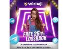  Join Winbaji Telegram Group and get 25% lossback Bonus!