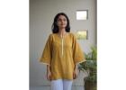 Feel the Comfort Shop Our Soft Yellow Cotton Kurtis Today! 