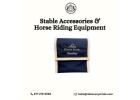 Stable Accessories & Horse Riding Equipment| Ride Every Stride