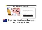 Win $750 With a Shein Gift Card! New Zealand