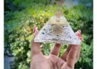 Moonstone Orgonite Pyramid For Creativity