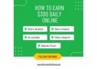 Are you ready to work from home, and make $300 per day with just 2 hours of work?