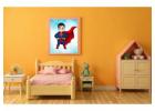 Superhero Boy Poster - Bold, Cute & Colorful Wall Art | Perfect Kids Room Decor