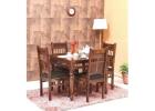 Buy Segur Solid wood 4 Seater Dining Set - apkainterior