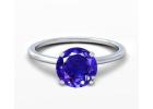 Stunning Blue tanzanite engagement rings, 1.84cts.– GIA Certified.