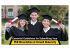 Essential Guidelines for Submitting Your PhD Dissertation at Cornell University