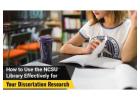 How to Use the NCSU Library Effectively for Your Dissertation Research