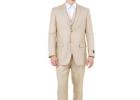 Versatile Men's Sharkskin Suits - Perfect for Weddings & Events