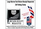 Return Receipt Requested Self-Inking Stamp - Large Narrow Font