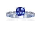 Sophisticated Prong Set Blue Sapphire and Diamond Ring (1.35cttw)