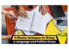 8 Effective Techniques for Writing a Language and Politics Essay