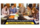 What Makes a Strong Application for A Dissertation Completion Fellowship?