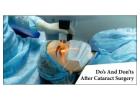 Do’s and Don’ts After Cataract Surgery