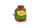 IC GLASS - jar with 3D crafted  Skull  and IC Logo comes  with cork cap| ICJ76