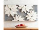 Floral Dream: Handcrafted Wooden Wall Art