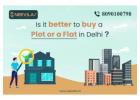 Is it better to buy a plot and a flat in Delhi?