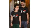 King & Queen Themed Cotton T-Shirts: Perfect Gift to Celebrate Love at an Affordable Price