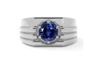 Don’t Miss Out on This Gorgeous 1.39ct Blue Sapphire Ring for Men