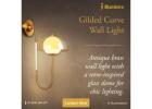 Gilded Curve Wall Light | Illuminee