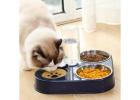 3 in 1 Pet Food Bowl with Automatic Drinking Feeder