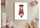 Superhero Girl Digital Poster – Printable Wall Art for Kids Room Décor