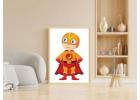 Vibrant Digital Superhero Posters and Stickers – Perfect for Kids and Collectors!