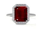 Purchase African Emerald Cut Ruby Rings