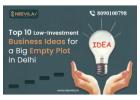 Low-Investment Business Ideas for a Big Empty Plot in Delhi