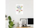 Colorful Kids' Room Poster - If You Can Dream It