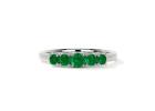 Best Emerald Round Four Prong Wedding Ring (0.53cttw)