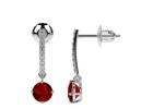 Purchase 1.30-carat Natural Ruby Earrings