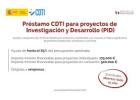  Préstamo CDTI para proyectos de Investigación y Desarrollo (Programa PID)