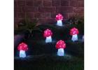 Solar Stake Mushroom LED Lights