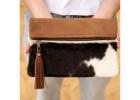 Linen Connections Premium Cowhide Bag