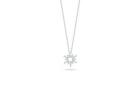 18KT White Gold Diamond Sun Pendant .17CT.