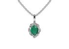 Best Oval Cut Emerald Flower Pendant (0.57cttw)